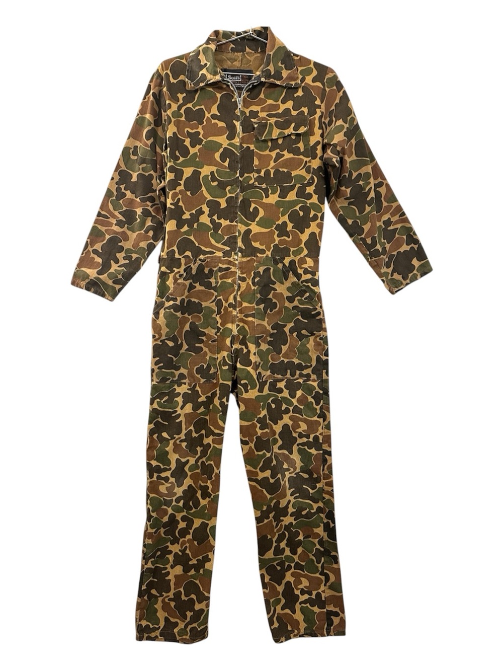 Vtg 70's Sears‎ Duck Camo Boiler Suit Single Stitch Men's Medium ?